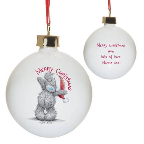 Personalised Me to You Merry Christmas Bauble £12.99
